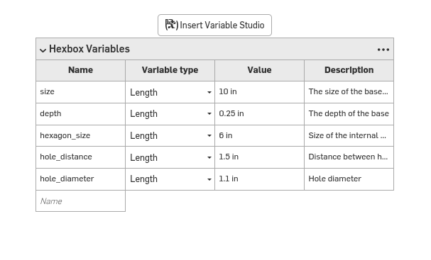 Example of a Variable studio